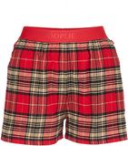 Joop! Schlafshorts After Dark Vrouwen Felrood Geruit Katoen M