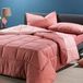 Caleffi 1003706 Katoen tweekleurig dekbed voor Frans bed, roze