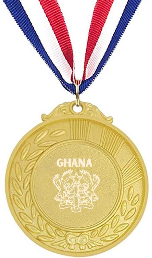 Akyol - Ghana Medaille Goudkleuring - Piloot - Toeristen - Ghana Cadeau - Metaal - Goud - 6.50 cm