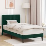 vidaXL Bedframe met Hoofdeinde Donkergroen Fluweel 80 x 200 cm