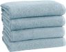 Simpli-Magic Popcorn Badhanddoeken met textuur (4 stuks, blauw)