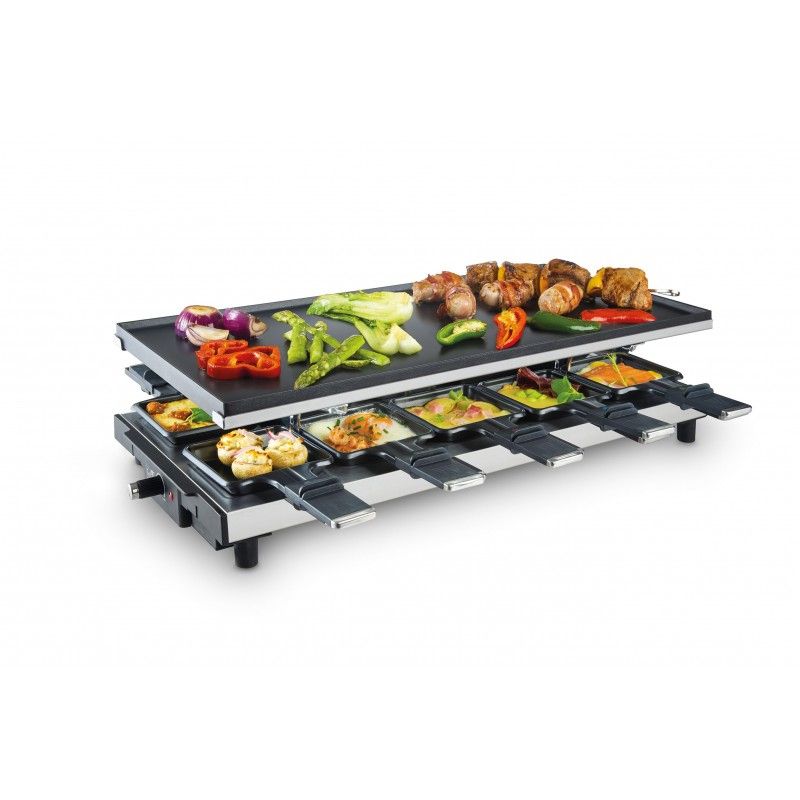 Fritel RG 4180 Raclette Grill - 10 Personen - 1700W - Zwart/Grijs