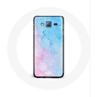 Maniacase Etui voor Samsung Galaxy J7 Blauw Roze Achtergrond