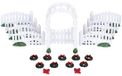 Lemax Plastic Arbor & Picket Fences W/decorations - Set Of 20
