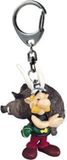 Plastoy Asterix & Obelix Asterix met everzwijn - 6 cm - sleutelhanger