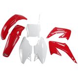 UFO Kunststof set voor Honda CR125R/250R, rood/wit