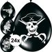 Merkloos / Sans marque Folat Piraten ballonnen - D25 cm - 24x stuks