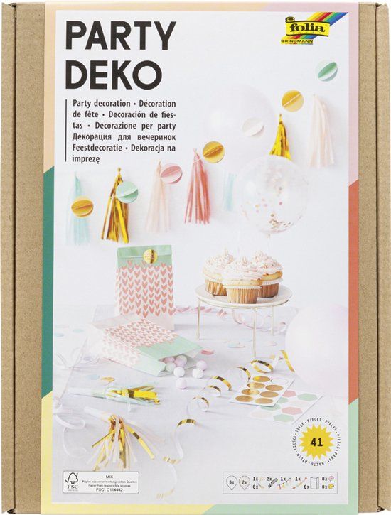 Folia Party-Decobox 'Girls', 28-delig