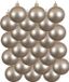 Decoris Kaemingk B.V. 24x Licht parel/champagne glazen kerstballen 6 cm - Mat/matte - Kerstboomversiering licht parel/champagne