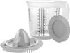 Keeeper Maatbeker met deksel en Citruspers - Antislip - 1L - 14x15cm - noords grijs