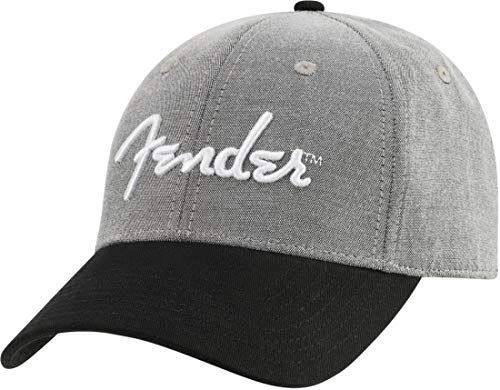 Fender Hipster Dad Hoed - Grijs/Zwart/Wit/Groen - One Size