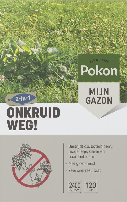 Pokon Onkruid Weg! - 2,4kg - Onkruidverdelger - Geschikt voor 120m² - Onkruidbestrijder