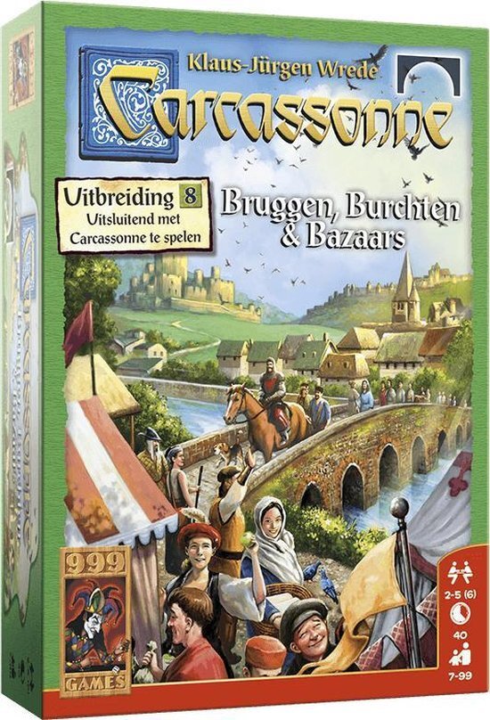 999 Games Carcassonne Bruggen Burchten en Bazaars