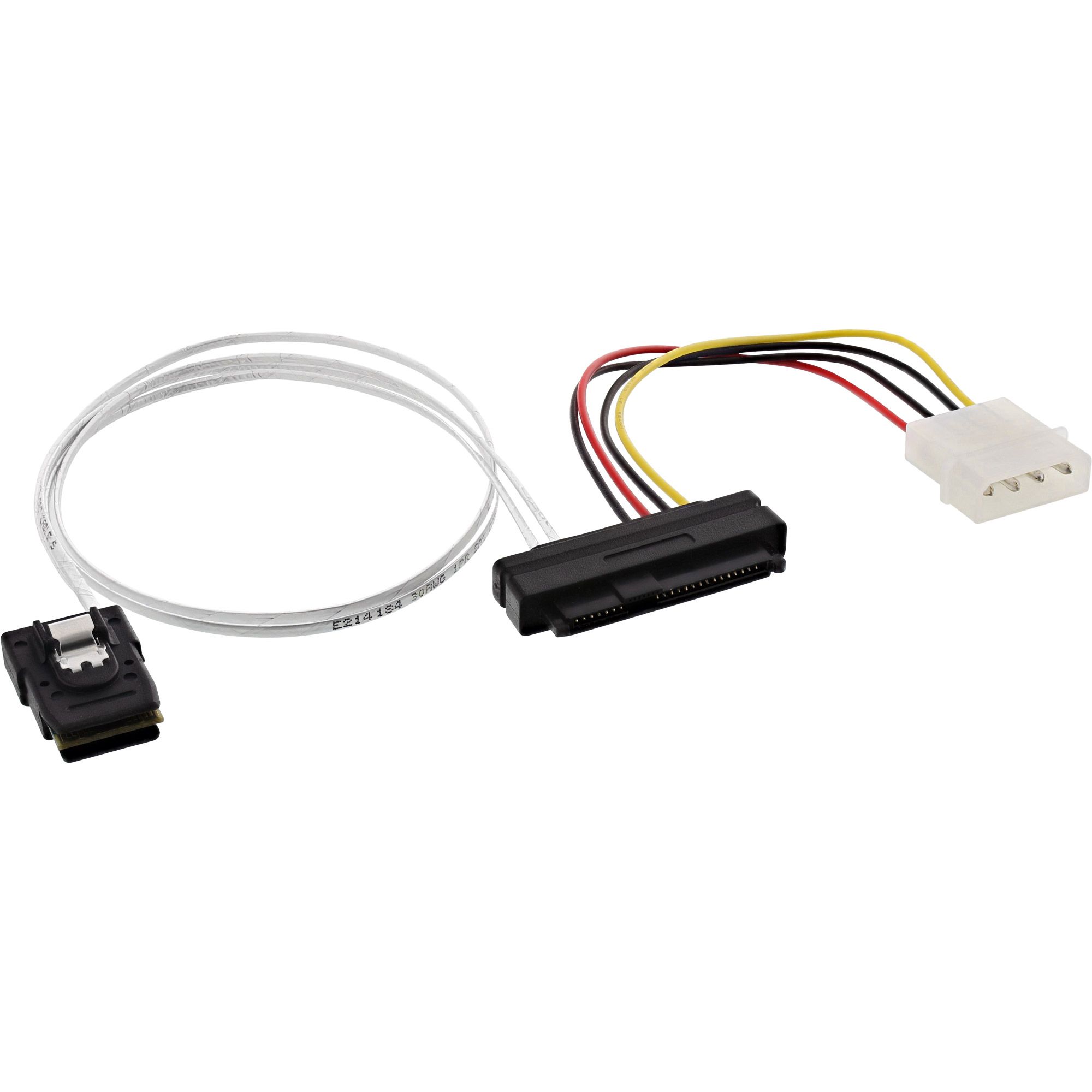 Inline 0.5m Mini SAS SFF-8087/SAS SFF-8482 + 5,25"