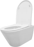 Boss & Wessing Wandcloset Tia Softclose Rimless met Toiletzitting Mat Wit