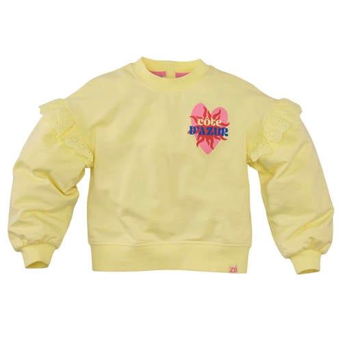 Z8 kids sweater Mikky lichtgeel