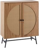 Ervesto Dressoir 80x103x39 cm Eiken Decor Rotan Hout Bruin