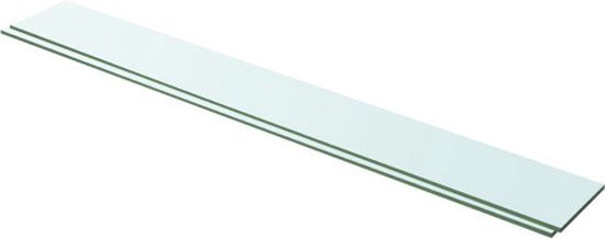 vidaXL - Schappen - 2 st - 100x12 cm - glas - transparant