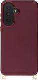 Selencia Hoesje - Geschikt voor Samsung Galaxy A37 (5G) - Rivièra geschikt voor MagSafe Backcover met afneembare haakjes - Bold Burgundy