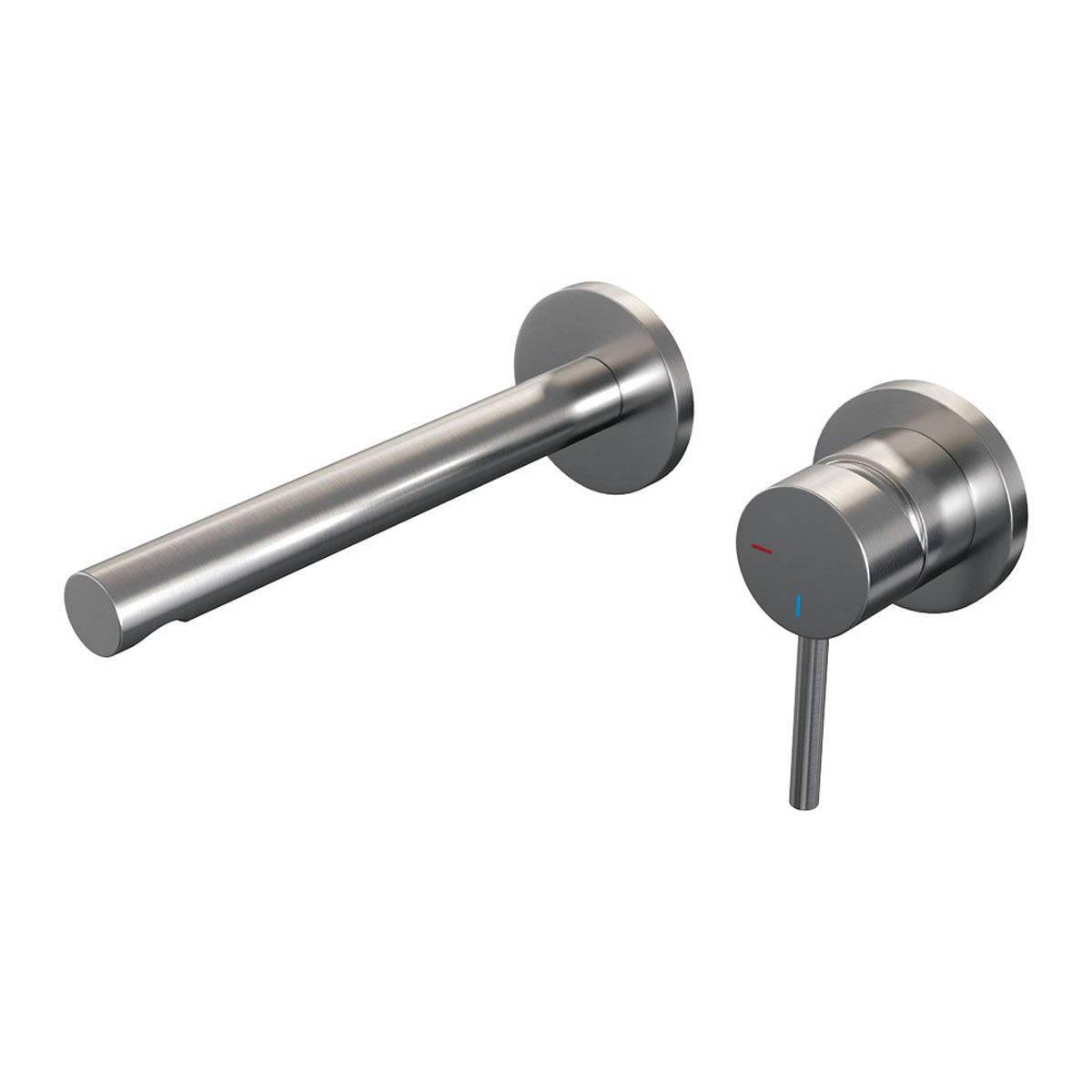 Brauer Wastafelkraan Inbouw Brushed Edition S2 Coldstart Mengkraan Rond Geborsteld RVS 1 Greeps