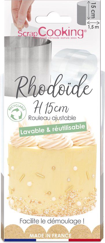 ScrapCooking Herbruikbaar Acetaatfolie - 15cm x 1,5m - Rond