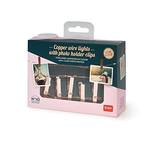 LEGAMI Milano lichtsnoer van koper met fotolijsten, meerkleurig, eenheidsmaat