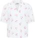 ICHI Chemise Judite Manches Longues Cloud Dancer / Wild Orchid Taille 40