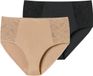 Schiesser Midislip Air Spitze Vrouwen Maat M Effen 2 stuks