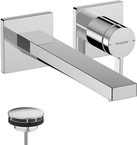Hansgrohe Tecturis E - Inbouw Wastafelkraan - Chroom - 22.5cm Uitloop