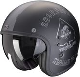 Scorpion Belfast Evo Spade Matt Zwart Zilver Jethelm - Helm