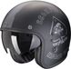 Scorpion Belfast Evo Spade Matt Zwart Zilver Jethelm - Helm