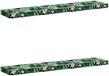 vidaXL Canapé 2 pièces VUGHT 100% Polyester Motif Feuille