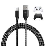 MMOBIEL Micro-USB Kabel voor Xbox 3m Nylon Gevlochten USB-A naar Micro-B [2 Pack]