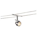SLV kabelsysteem spot SALUNA/spot, ledspot, plafondspot, plafondarmatuur, binnenverlichting / GX5.3 35 W chroom