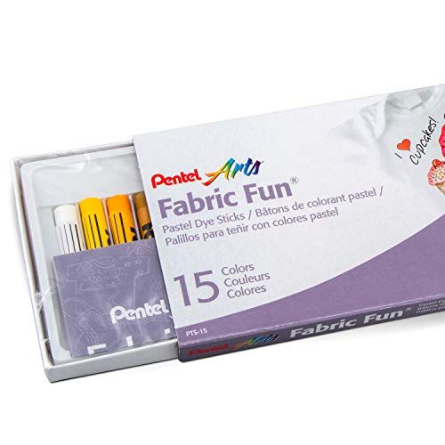 Pentel PTS15 Stof Fun Pastel Dye Sticks - Pack van 15