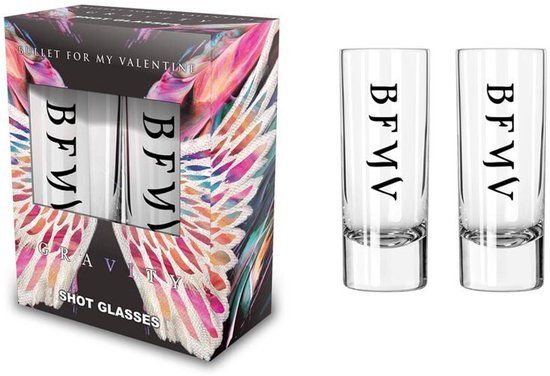 Bullet For My Valentine Gravity Unisex Shotglazenset - transparant