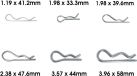 AutoMaster SPO moto scooter Assortiment coffret 150 goupille BETA-R R clips GE-879 pour moto pour motoculture agricole
