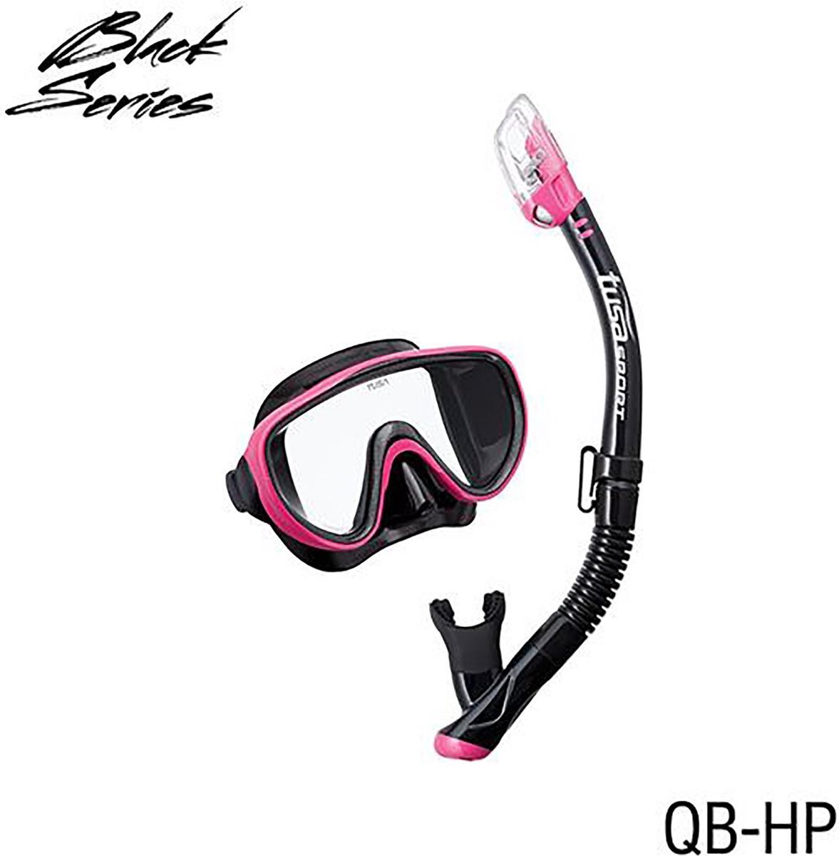 Tusa sport TUSAsport Snorkelmasker Duikbril Snorkelset Serene UC-1625QB - zwart/roze
