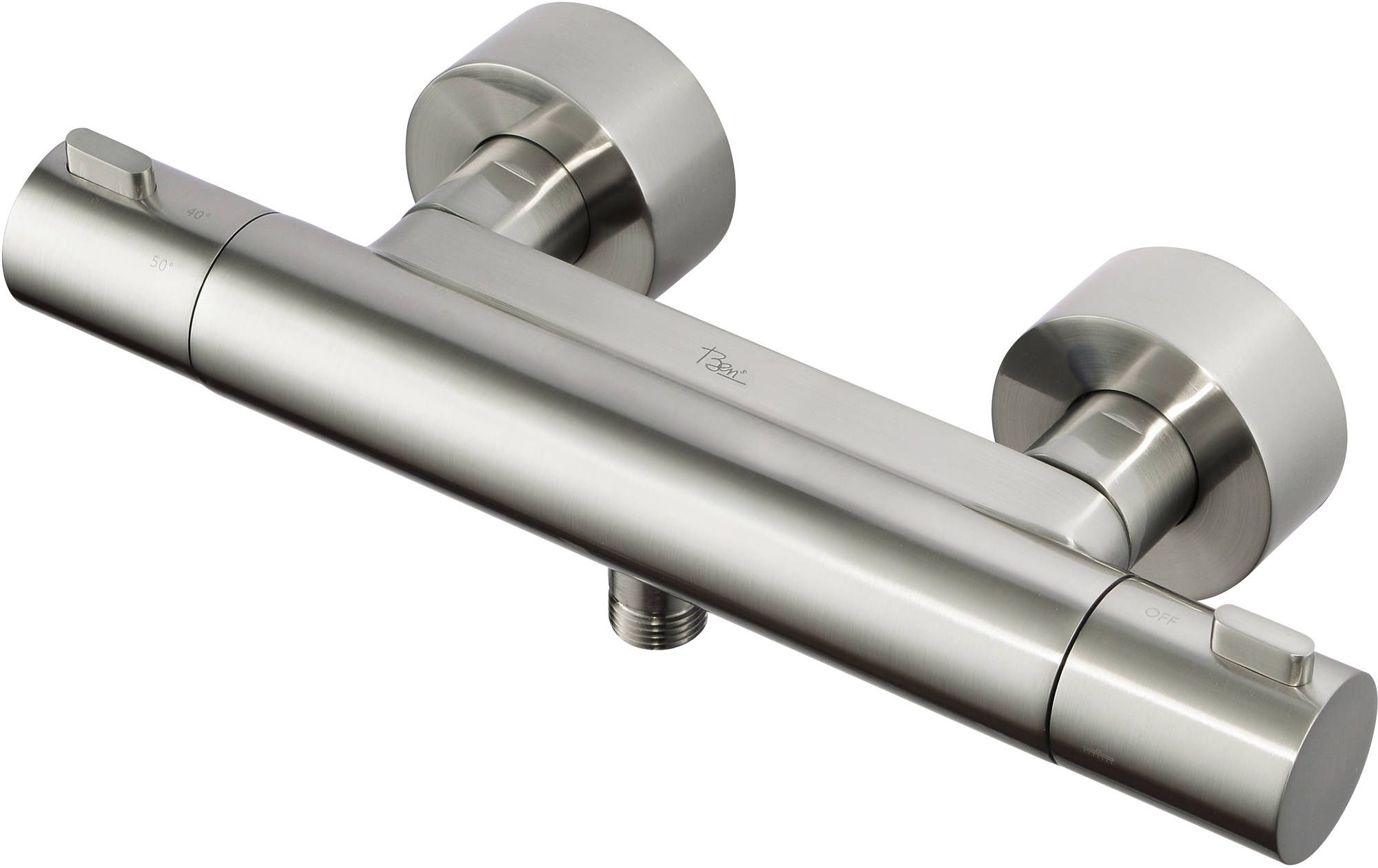 Ben Lavion Douchethermostaatkraan Cool RVS-look