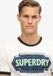 Superdry Workwear T-shirt met print en contrasterende bies Heren XXl Winter White/Eclipse Navy