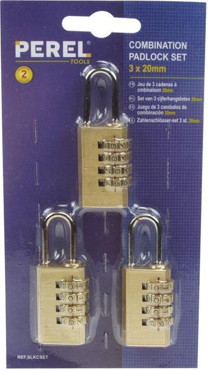 Stanley Cijfer Hangsloten 20mm Set A3