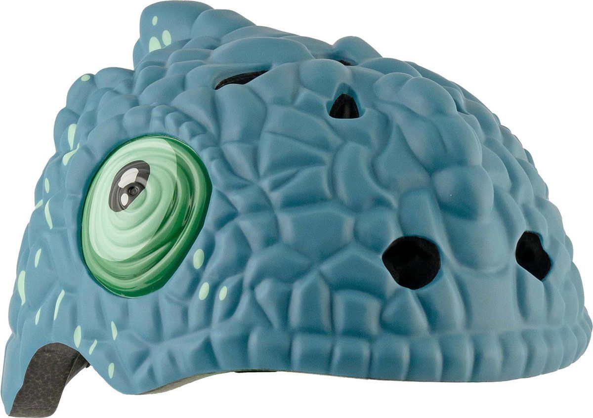 Crazy Safety Kinderfietshelm Blauwe Kameleon S/M 49-55 cm - Verstelbaar
