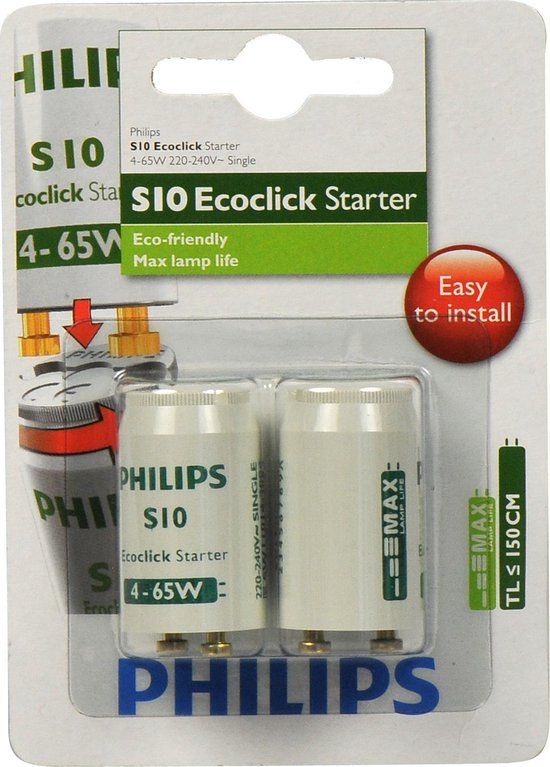 Philips S10 - TL-starter - 2 stuks