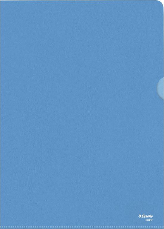 Esselte Standaard Zichtmap A4 - 0,11mm PP Folie - 100 Stuks - Blauw