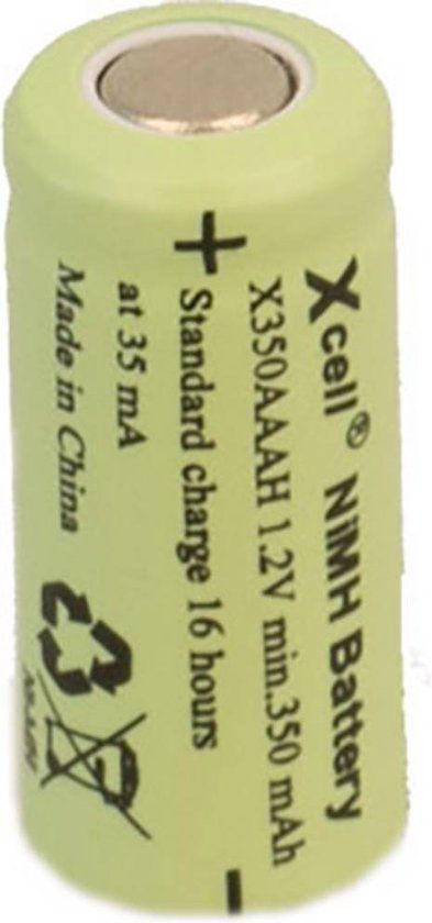 XCell X1/2AAAH-350 - 1/2 AAA NiMH 1.2V 350mAh Oplaadbare Batterij