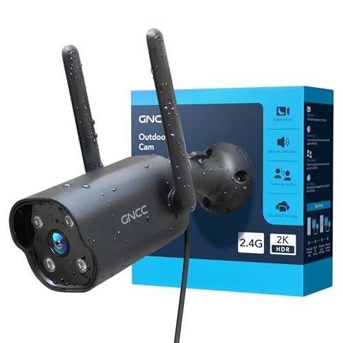 GNCC Beveiligingcamera Buiten WiFi 2K