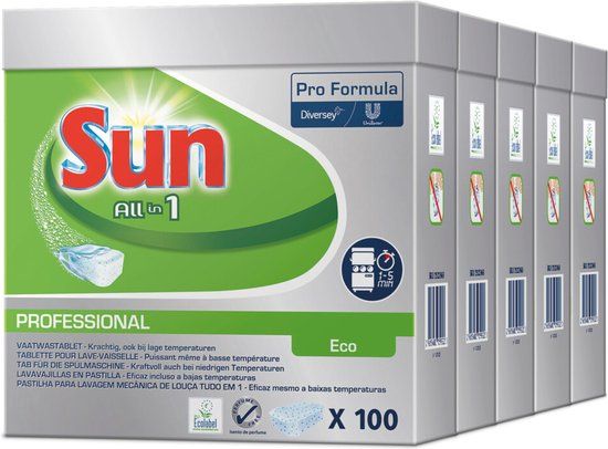 Sun Pro Formula All-in-1 Vaatwastabletten - 5 x 100 stuks