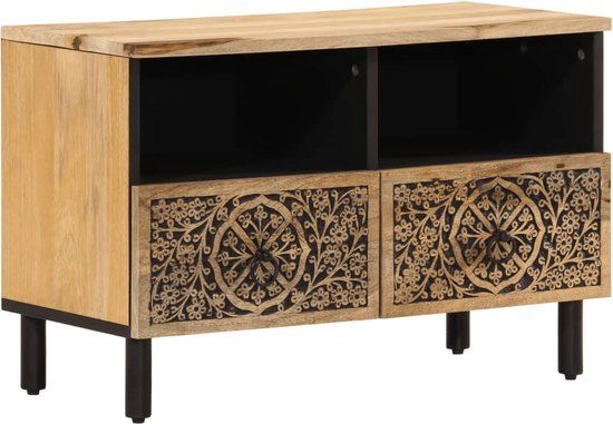 vidaXL Tv-meubel 70x33x46 cm massief mangohout