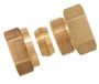 Boutté 3139733 dubbele nippel, messing, binnendraad, 20 x 27, Ø 16