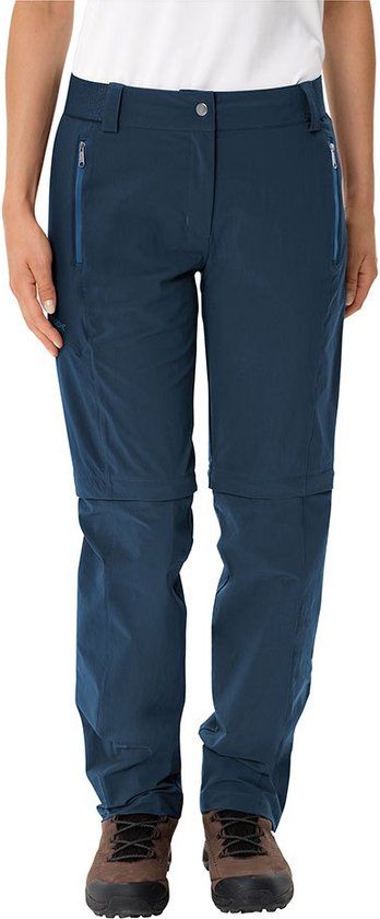 Vaude Farley Stretch Zo T-zip II Broek Vrouwen Dark Sea 46